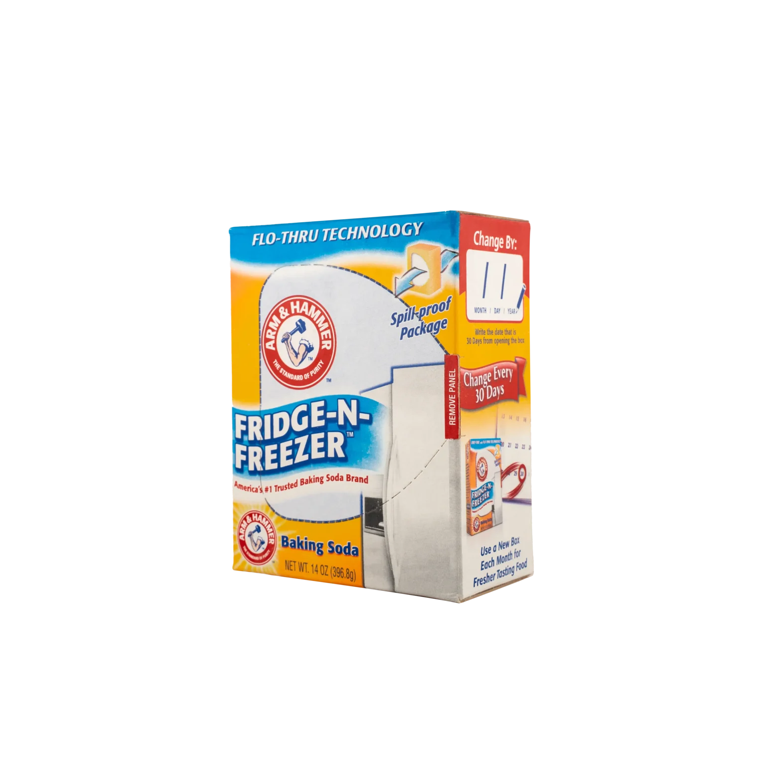 Arm & hammer Baking Soda เบกกิ้งโซดา บริสุทธิ์ บริสุทธิ์แท้ 100% ตู้เย็นมีกลิ่น ตู้เย็นเหม็นอับ มีกลิ่น กลิ่นเหม็น กำจัดกลิ่นเหม็น ตู้เย็น Fridge-N-Freezer