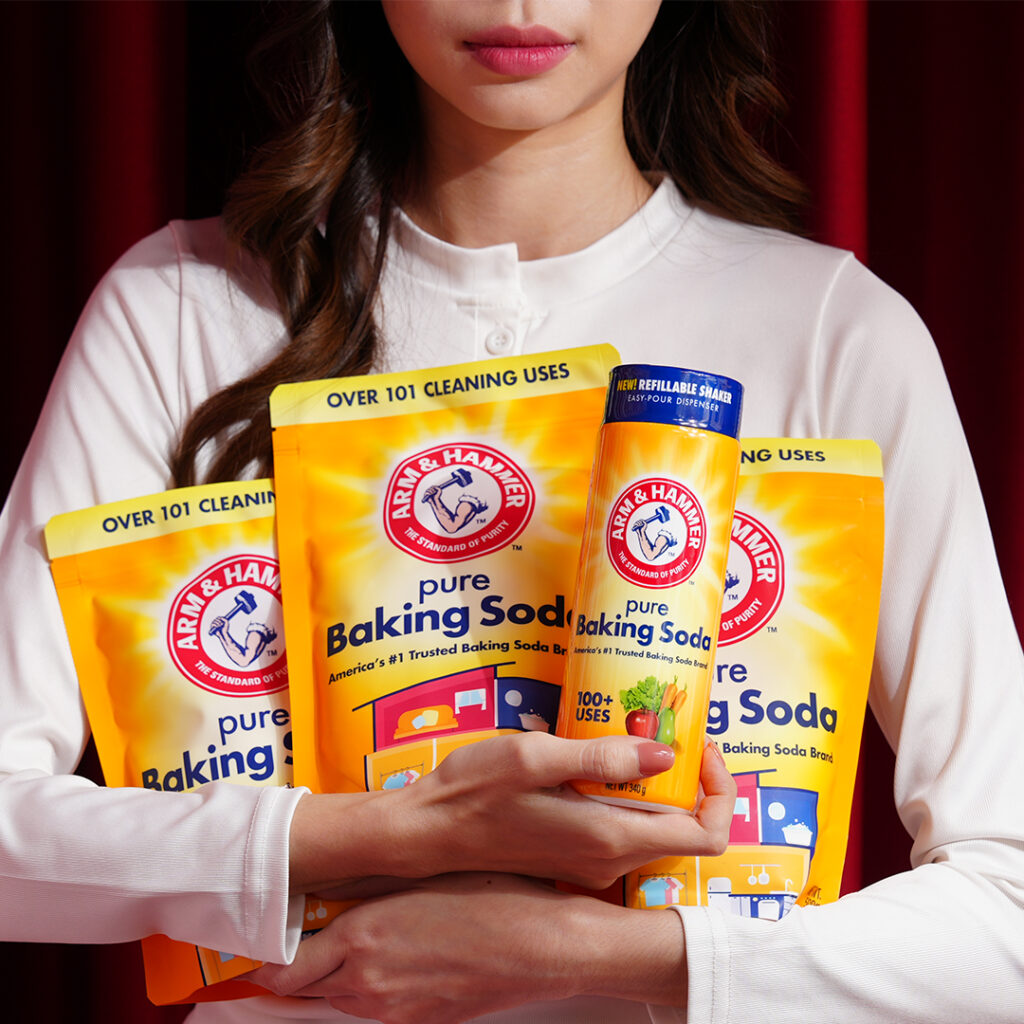 Arm & hammer Baking Soda เบกกิ้งโซดา บริสุทธิ์ บริสุทธิ์แท้ 100% สารพัดประโยชน์ อเนกประสงค์ ปนะโยชน์ของเบกกิ้งโซดา Pure Baking Soda งานบ้าน ทำขนม ทำอาหาร ล้างผัก ดับกลิ่น ขจัดคราบ ท่อตัน